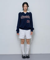08 RUGBY COLLAR SWEATSHIRT (NAVY)_F24ZB056