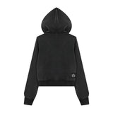 ナレル メタル ストラップ フーディー ジップアップ