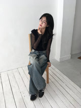 ドットレイヤリングTシャツ