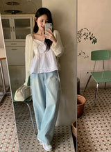 Soft Tee Wide Denim Baggy Pants (3color)