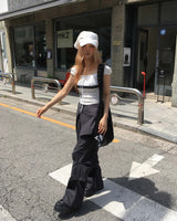 ピンタックスカートパンツ