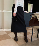 Lavin Simple Slit Long Skirt / 4 colors