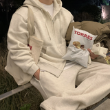 【セットアップ】Logane Base 起毛 2WAY フーディー ジップアップ セットアップ