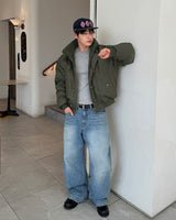 Snap Crop Aviator Jumper