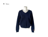 Nuan Daily V-Neck Label Loose Fit Knit