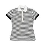 Stripe pique rib t-shirt (BLACK)