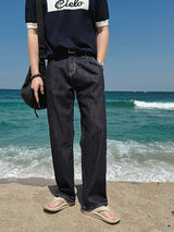 ASCLO Non Fade One Tuck Denim Pants (2color)