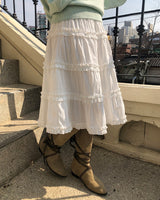 Hanyu フリルミディスカート