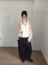 Frill Hoodie Dot Jumper (3color)