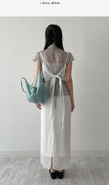 Rookie Chiffon Wrap Skirt