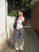 Litting Lace Cap Ribbed Sleeveless