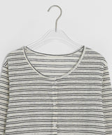 Vianne Stripe Sleeveless Cardigan Set