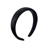 Jacquard Ribbon Volume Hairband _ Black