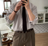 Glass Easy Classic Daily Semi-Overfit Shirt