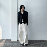 Minimalist Wide Full-Length Pants