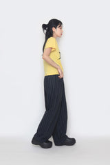 Star cropped short-sleeved T-shirt