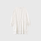 ダブルフレアストリングワンピース [WHITE]