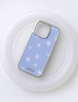 【MADE】ミルキー ブルー スター シルバー バンパー ケース