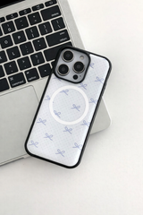 [MADE]クラウドリボン ブラックエポキシ バンパー iPhoneケース MagSafe