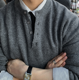 All Day Classic Wool Henry Neck Knit