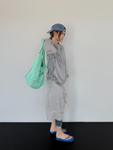 pastel canvas washing bag