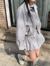 LIGHT CHECK BLOUSON (2C)