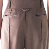 Wide-leg hook Trouser BEIGE