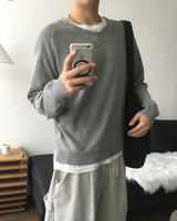 Wale Linen V-neck Knit