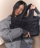 CUDDLE PADDED SHOULDER BAG (BLACK)_F24ZE913
