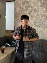 Eight linen check shirt