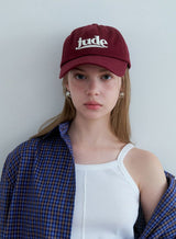 New jude logo cap burgundy