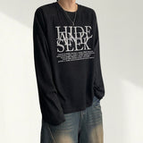 Summer Hide Loose Fit Long Sleeve Knit Tee 