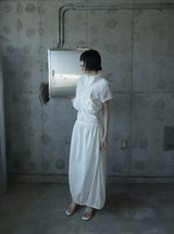 Riren Summer Shirred Zip-up