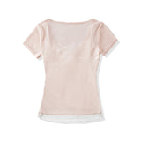 Mielle Lace Cami Layered Tee