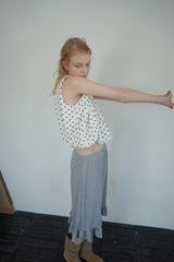 Aile frill skirt_gray