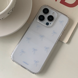 [made] blue ribbon pattern jelly hard case