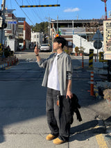 Mini Check Oversized Shirt (S, M, L / 3colors)