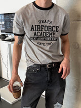 [MUSCLE FIT] エアリンガーハーフTシャツ(4color)