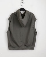 The New Byul two-way hooded vest zip-up