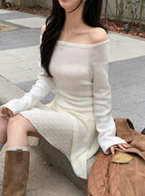 Romantic Warm Off Shoulder Raglan T-Shirt (4color)