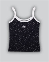 Star string Tank top Navy 