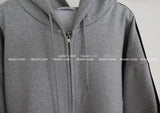 Breeze napping track Oversized-fit hooded zip-up