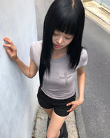 アレムクロスポケット半袖Tシャツ