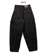 (Unisex) ナディンバルーンストライプデニムワークパンツ