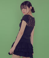 [NF] PERLATT CHECK SEE-THROUGH TEE_(BLACK)_F24QB358