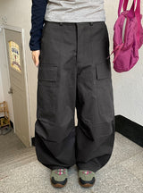 Roil Cotton Wide Cargo Pants