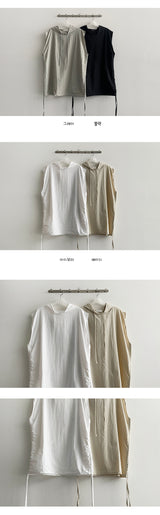 Viscence String Sleeveless Hood (4 colors)