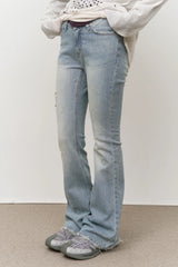 (W) Beat Lowrise Flare Denim