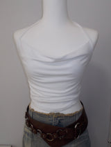 HALTERNECK DRAPE SLEEVELESS