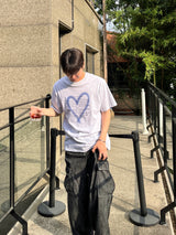 Heart spray lettering Half sleeve